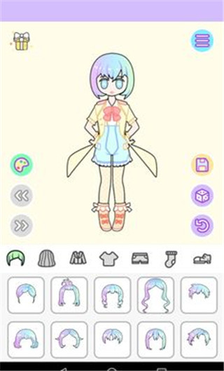 粉彩女孩換裝游戲