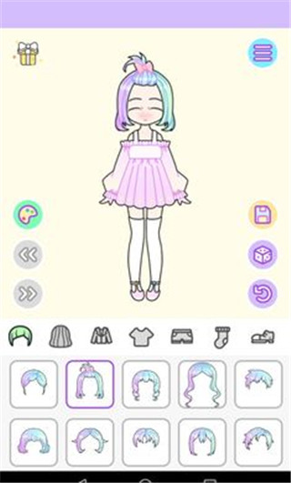 粉彩女孩換裝游戲
