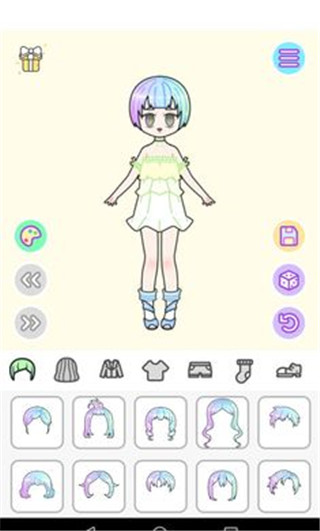 粉彩女孩換裝游戲