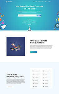 网课系统平台HTML5模板