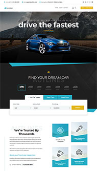 汽车经销商官网HTML5模板 
