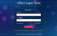 HTML5动态背景登录页面模板 