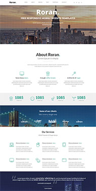 html5单页设计模版roran 