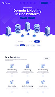 域名虚拟主机公司HTML5模板 