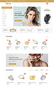 珠宝首饰电商网站HTML5模板 
