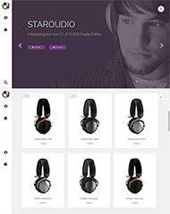 响应式耳机商城HTML5模板