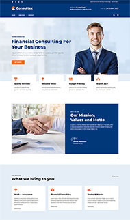 商业财务咨询网站HTML5模板 