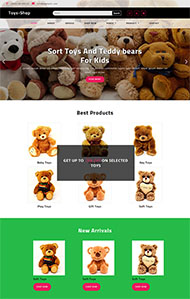 毛绒玩具网上商城HTML5模板