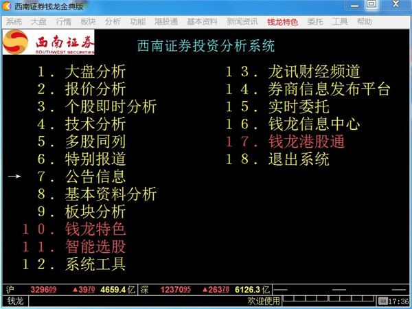 西南证券钱龙金典版最新版
