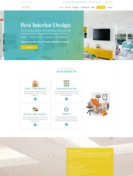 优质室内装修设计服务公司网站模板 