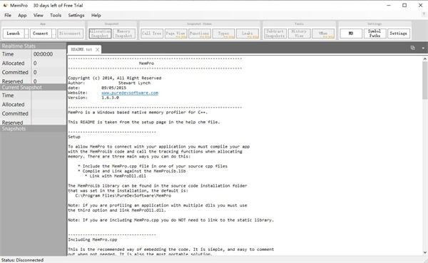 Puredev MemPro官方版(内存分析工具)