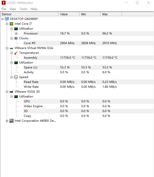 CPUID HWMonitor(cpu温度检测软件)