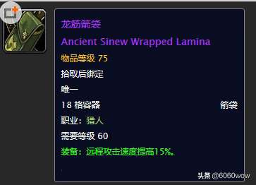 魔兽世界龙筋箭袋任务怎么做（任务流程、属性和获得方法）