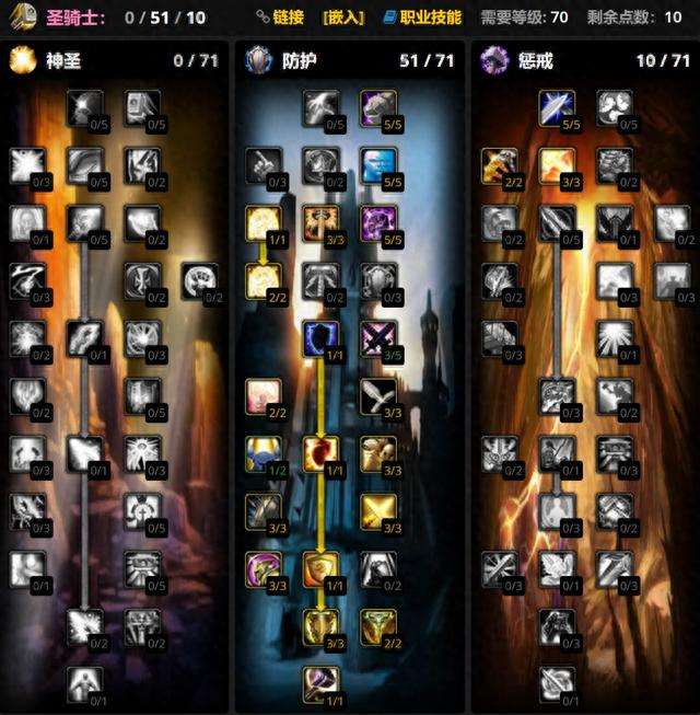 魔兽防护骑士天赋加点10.0（最佳防御加点和雕文推荐）