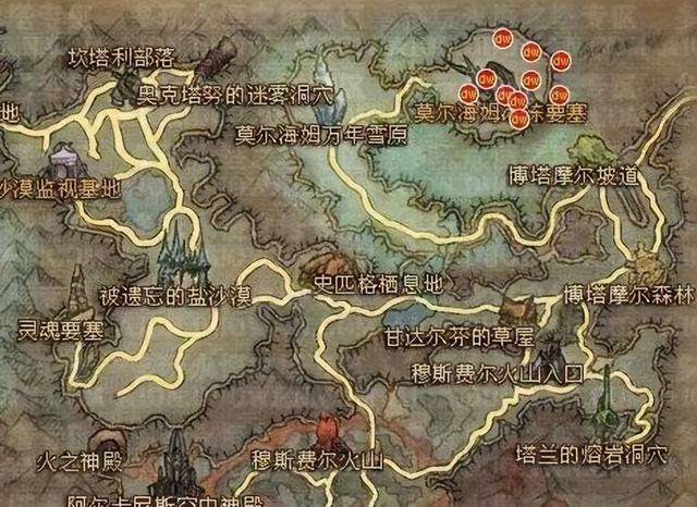 永恒之塔天族采集1-499攻略及路线（附:魔族采集分布位置）