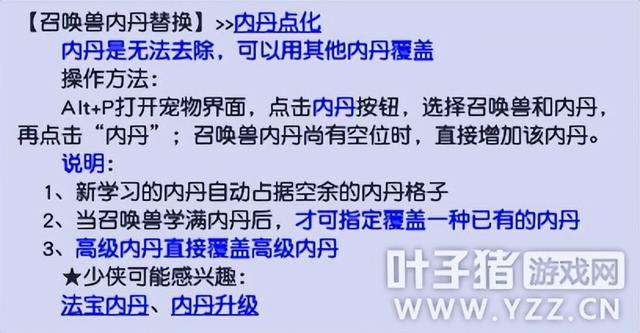 夢(mèng)幻西游內(nèi)丹怎么升級(jí)快（召喚獸內(nèi)丹進(jìn)階方法）