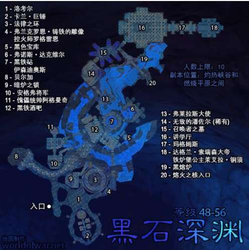 魔兽世界各地区详细的矿点分布图（采矿1-300升级攻略）